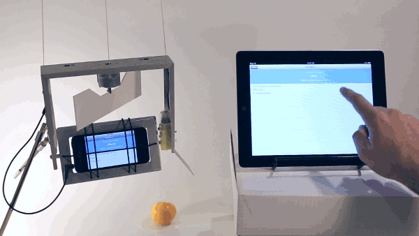 Mount a smartphone on the Sparrowscope, hang it on a kite line, pair with another device on the ground via wifi, and take pictures from the sky! It's like a drone… except it's quiet, visually pleasing, legal to fly in more places, and can stay in the sky for far longer.
